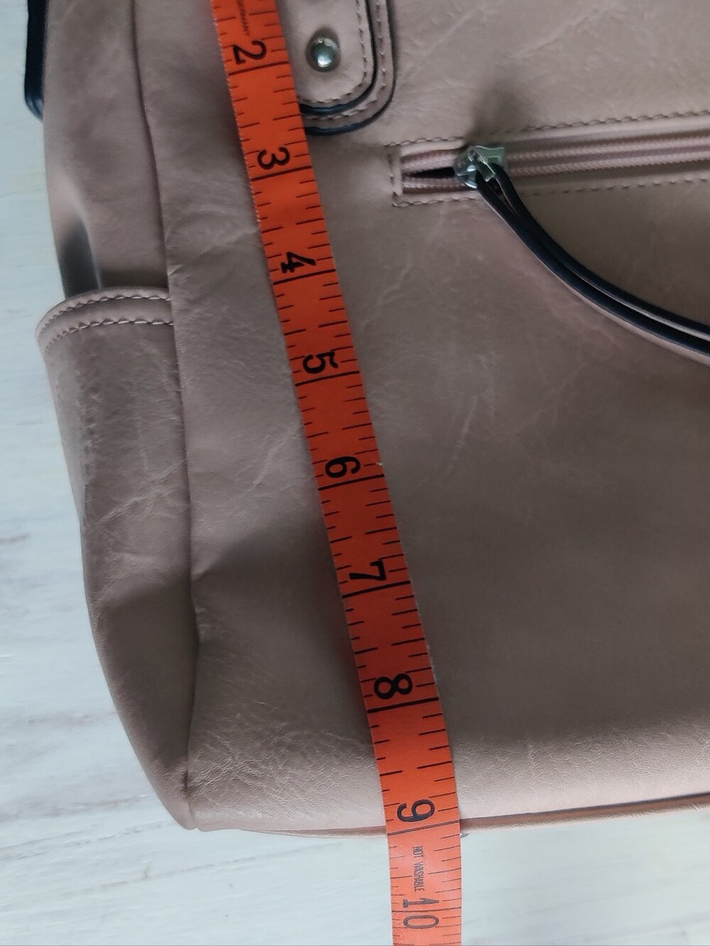 Leather Women’s Blush Pink Shoulder Bag - Picture 8 of 13